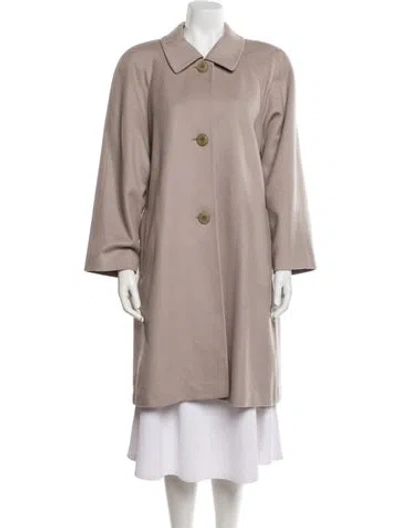 Pre-owned Doma Cashmere Trench Coat In Neutral
