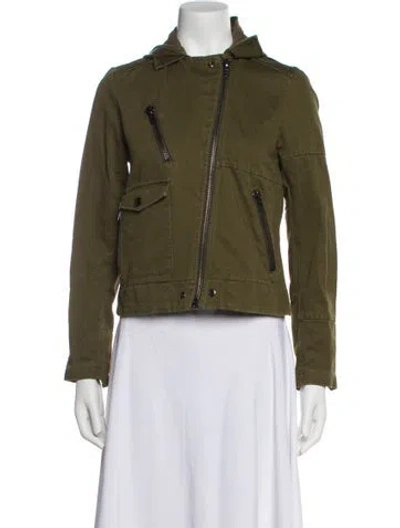 Pre-owned Doma Utility Jacket In Green