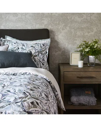 Domani Home Andre Linen Duvet Set - Grey/blue In Multi