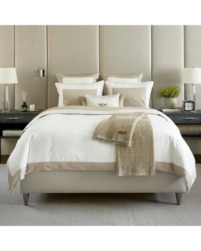 Domani Home Andre Linen Duvet Set - Ivory/pearl In White