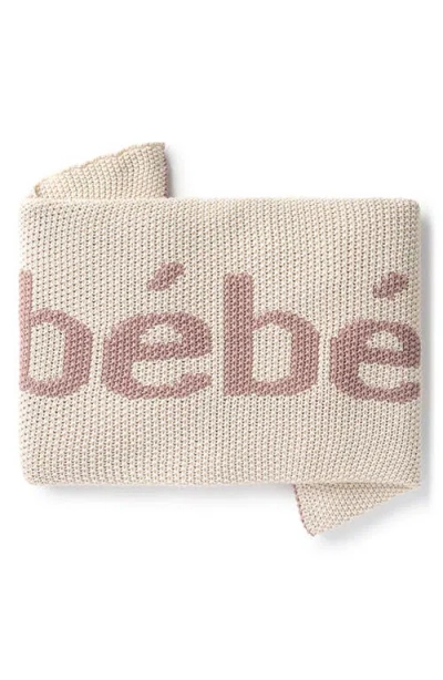 Domani Home Bébé Cotton Blanket In Ivory/blush