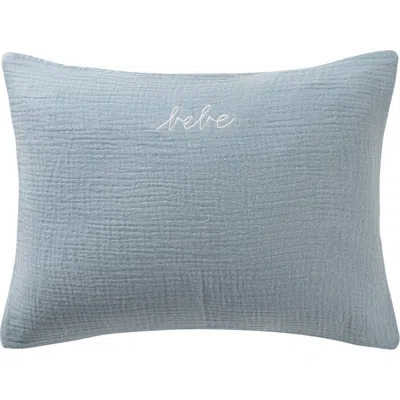 Domani Home Bebe Cotton Gauze Boudoir Sham In Blue