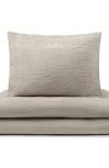 Domani Home Bebe Cotton Gauze Boudoir Sham In Taupe