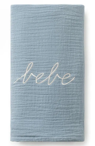 Domani Home Bebe Cotton Muslin Waffle Swaddle In Animal Print