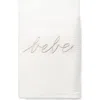 Domani Home Bebe Cotton Muslin Waffle Swaddle In White