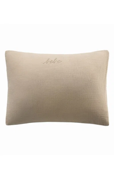 Domani Home Bebe Ruffle Cotton Gauze Accent Pillow Sham In Neutral
