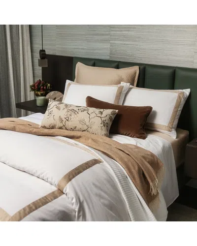 Domani Home Classic Hotel Linen Duvet Set - Pearl In White