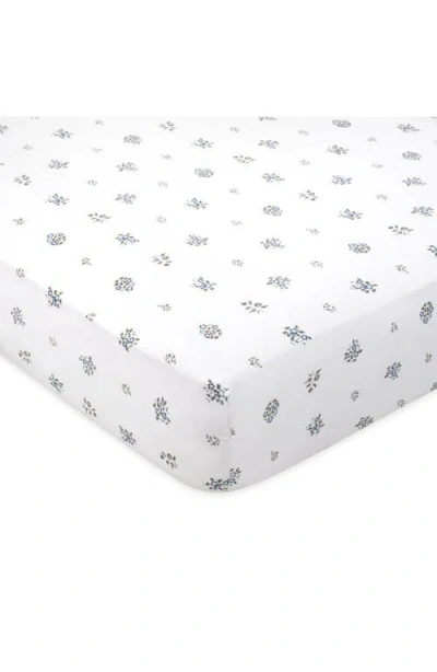 Domani Home Cotton Crib Sheet Set In Blue Multi