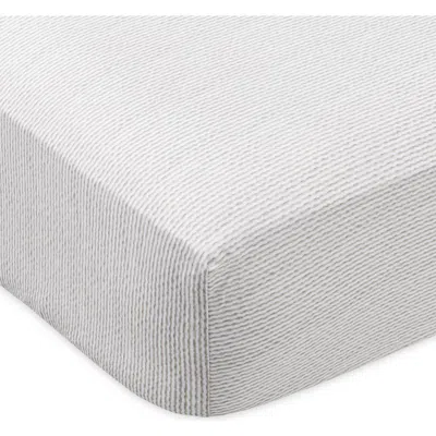 Domani Home Cotton Sateen Crib Sheet Set In White