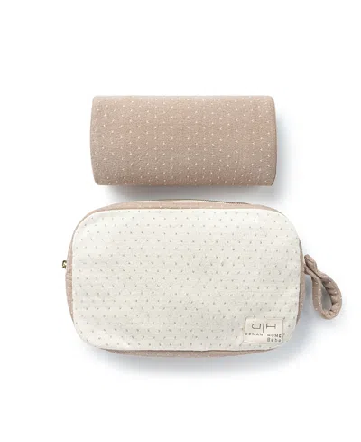 DOMANI HOME DOTTY POUCH AND BLANKET SET