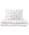 Domani Home Hazy Taupe Cotton Boudoir Sham In White