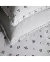 Domani Home Feuille Bleur Crib Sheet, Standard