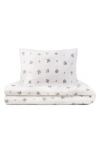 Domani Home Feuille Bluer 300 Thread Count King Sheet Set In White