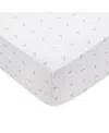 Domani Home Cotton Crib Sheet In White