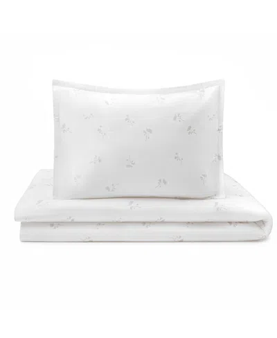 Domani Home Flora Linen 4 Piece Set, Twin In White