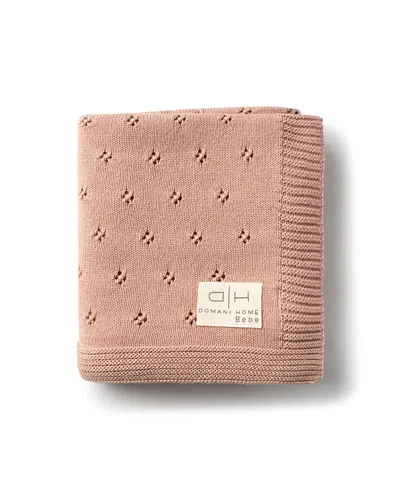 Domani Home Flower Pink Baby Blanket In Neutral
