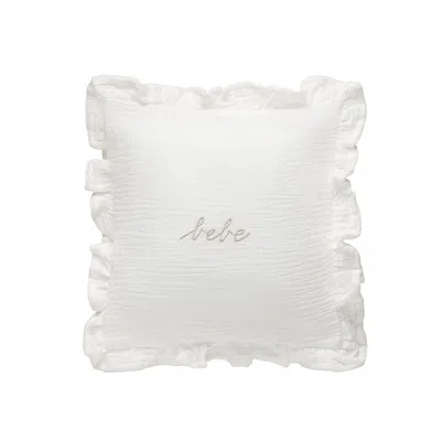 Domani Home Gauze Bebe Ruffle 10x10 Sham In White