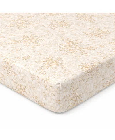 Domani Home Golden Meadow Crib Sheet Fitted, Standard In Brown