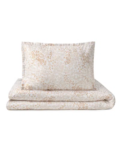 Domani Home Golden Meadow Duvet Cover Set 3 Piece Set In Pouch, Crib Or Toddler Bed In Neutral