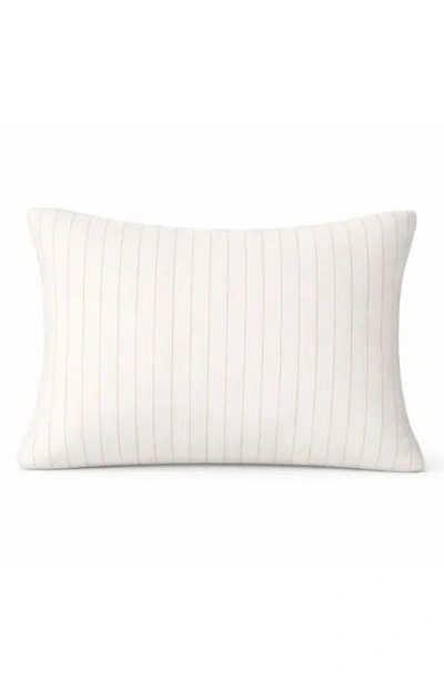 Domani Home Golden Stripe Boudoir Pillow Sham In White