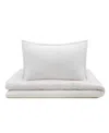Domani Home Hazy Taupe Cotton Crib Duvet Cover In White