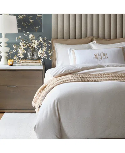 Domani Home Hazy Linen Set 4 Piece Set, Twin In White