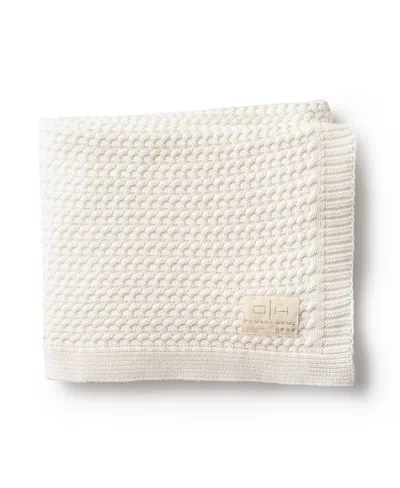 Domani Home Herringbone Cream Blanket In White