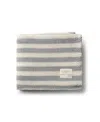 Domani Home Iconic Stripe Knit Baby Blanket In Gray