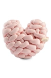 Domani Home Kids' Heart Knot Accent Pillow In Pink