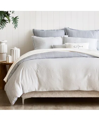 Domani Home Leze Blue Linen 4 Piece Set, Twin