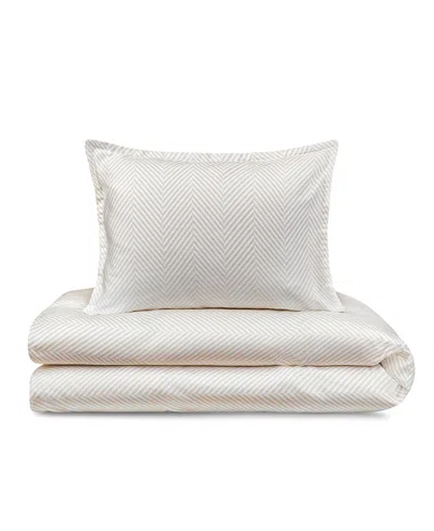 Domani Home Leze 300 Thread Count Queen Sheet Set In White