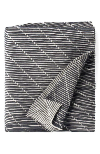 Domani Home Linear Throw Blanket In Gray
