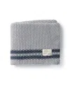 Domani Home Marici Cool Blue Striped Blanket In Cool/blue