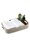 Domani Home Monogram Guest Towel Set In White