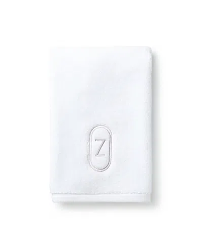 Domani Home Monogram Guest Towel, Z In White