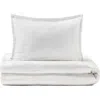 Domani Home Oxford Cotton Crib Duvet Cover In Grey