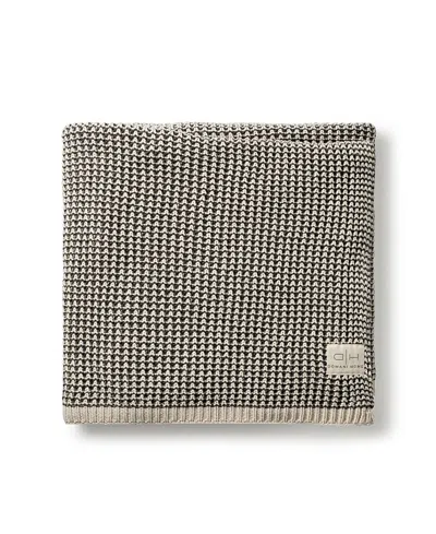 Domani Home Rattle Knit Throw In Brown