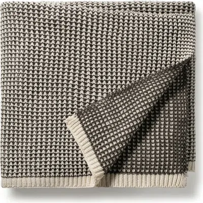 Domani Home Rattle Knit Throw Blanket In Gray