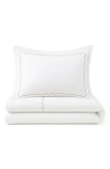 Domani Home Scallop King Comforter, Sheet & Shams Set In White