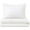 Domani Home Scallop Queen Comforter, Sheet & Shams Set In White
