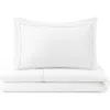 Domani Home Scallop Queen Comforter, Sheet & Shams Set In White