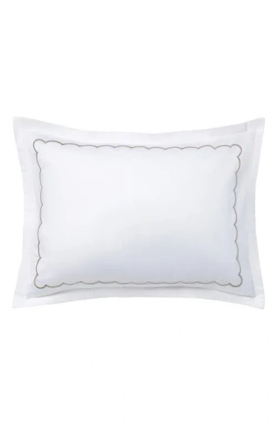 Domani Home Scallop Standard Hotel Pillow Sham In White