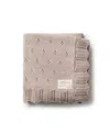 Domani Home Scalloped Pointelle Blanket In Brown