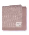 Domani Home Stipple Pale Pink Baby Blanket In Pink And Cream