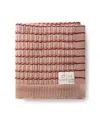 Domani Home Striated Scallop Blanket In Pink