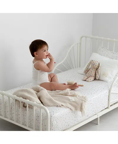 Domani Home Terrazzo Bassinet Crib Sheet In White