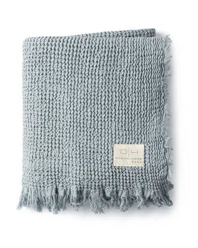 Domani Home Waffle Muslin Baby Blanket In Blue
