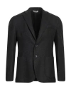 Domenico Tagliente Man Blazer Charcoal Size 40 Polyester, Viscose, Elastane In Grey