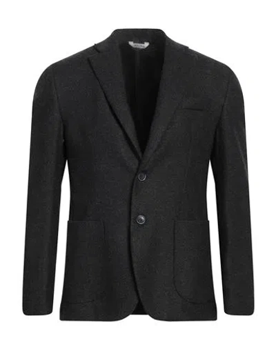 DOMENICO TAGLIENTE DOMENICO TAGLIENTE MAN BLAZER CHARCOAL SIZE 40 POLYESTER, VISCOSE, ELASTANE