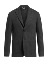 Domenico Tagliente Man Blazer Charcoal Size 40 Polyester, Viscose, Elastane In Grey